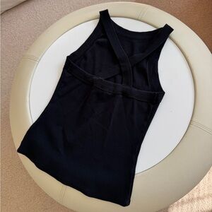 Black sezane rib knit tank top